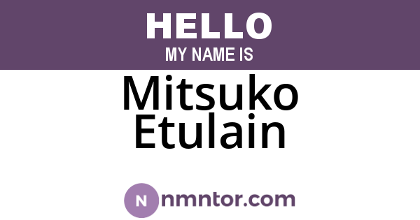 Mitsuko Etulain