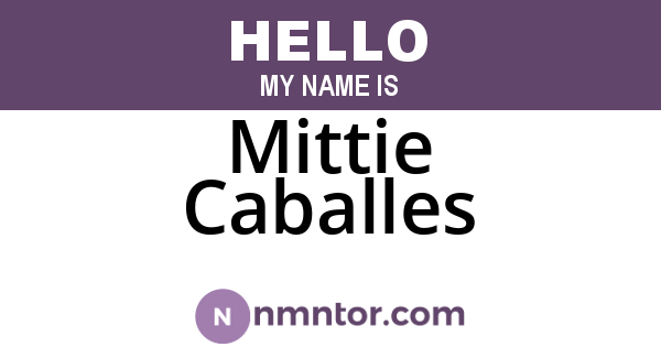 Mittie Caballes