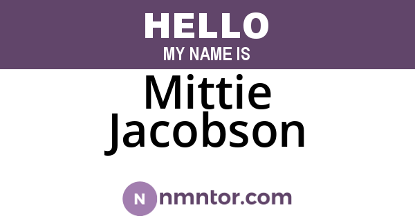 Mittie Jacobson