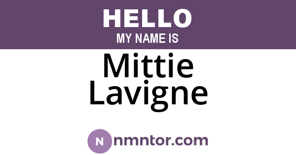 Mittie Lavigne