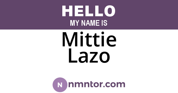 Mittie Lazo