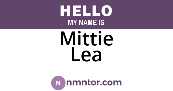 Mittie Lea