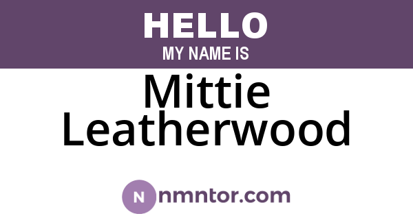 Mittie Leatherwood