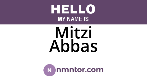 Mitzi Abbas