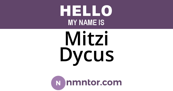 Mitzi Dycus