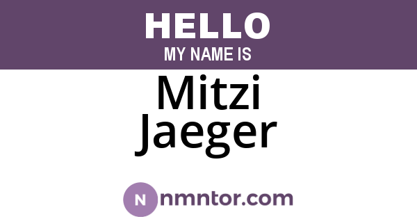 Mitzi Jaeger