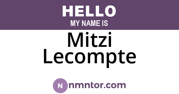 Mitzi Lecompte