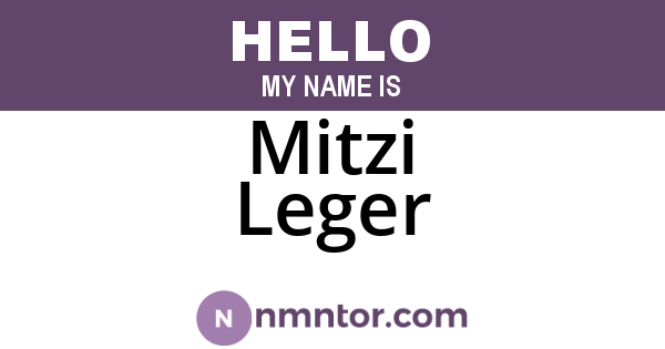 Mitzi Leger
