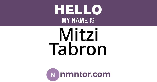 Mitzi Tabron
