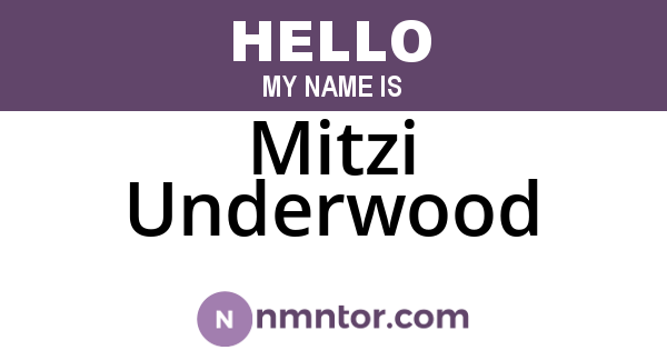 Mitzi Underwood