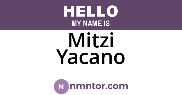 Mitzi Yacano