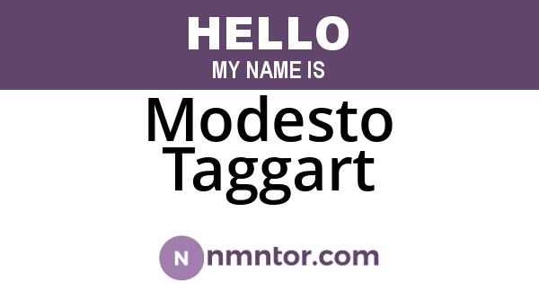 Modesto Taggart