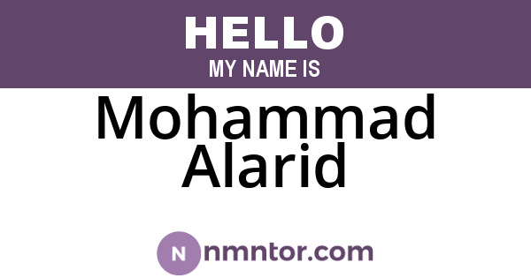 Mohammad Alarid