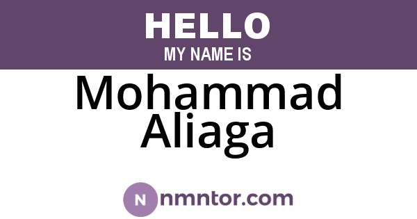 Mohammad Aliaga