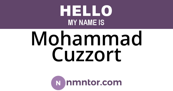 Mohammad Cuzzort