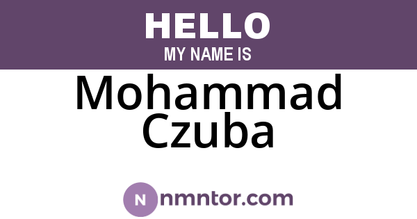 Mohammad Czuba