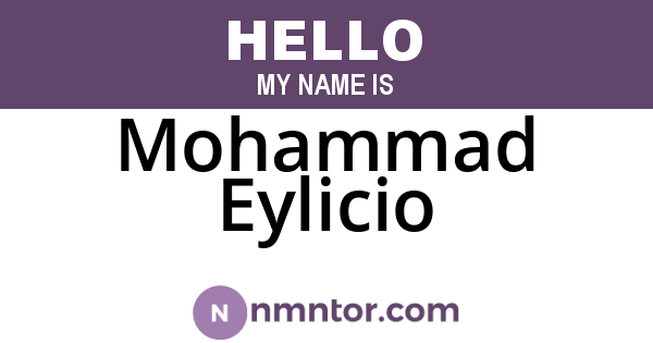 Mohammad Eylicio