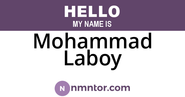Mohammad Laboy