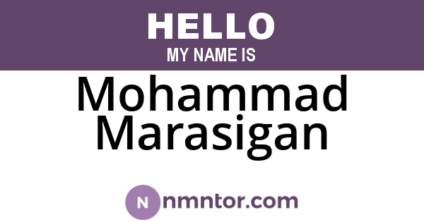Mohammad Marasigan