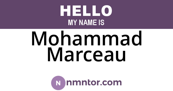 Mohammad Marceau