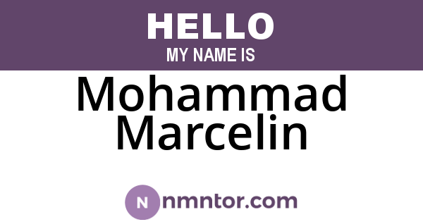 Mohammad Marcelin