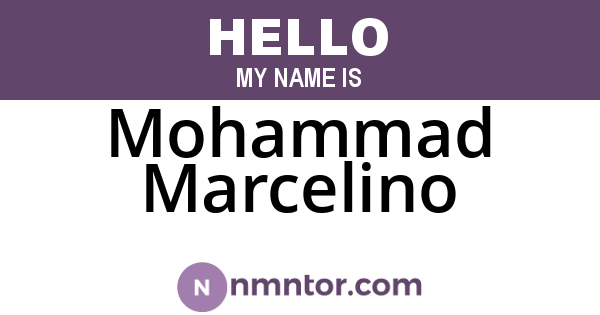Mohammad Marcelino