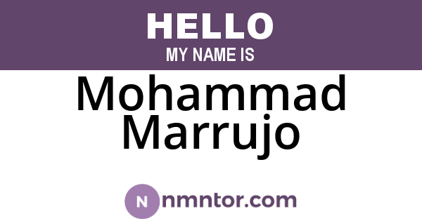 Mohammad Marrujo
