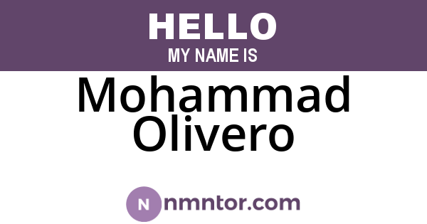 Mohammad Olivero
