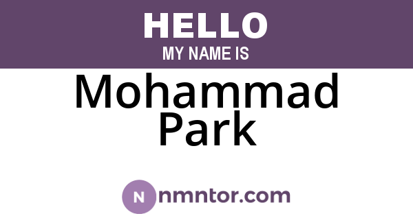 Mohammad Park