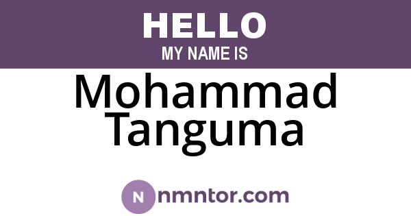 Mohammad Tanguma