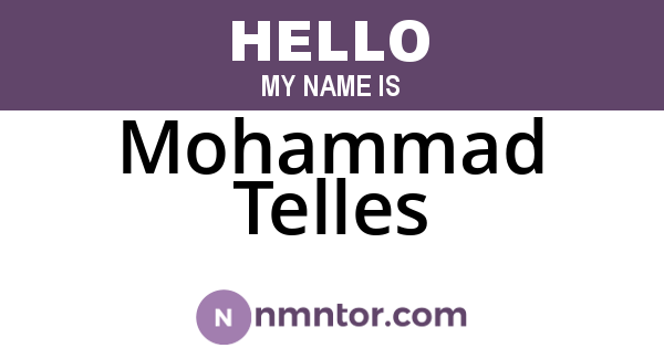 Mohammad Telles