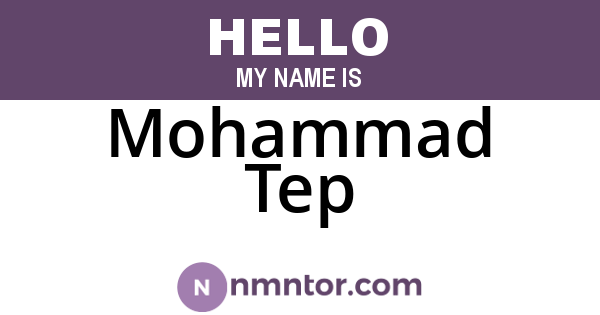 Mohammad Tep