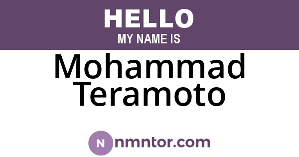 Mohammad Teramoto