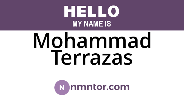 Mohammad Terrazas