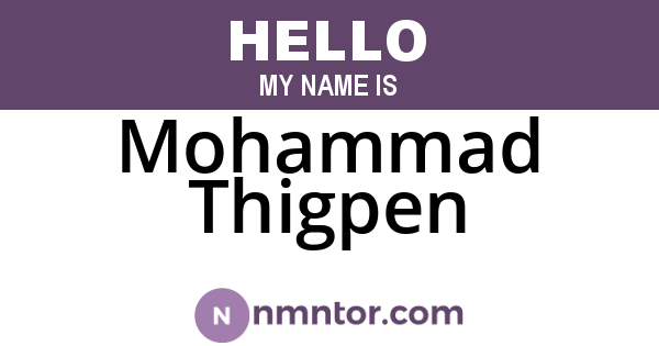 Mohammad Thigpen