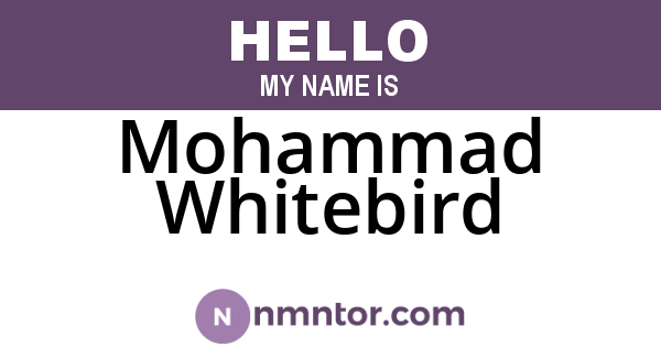 Mohammad Whitebird