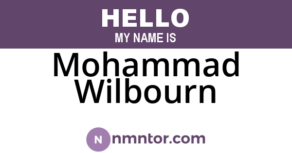 Mohammad Wilbourn