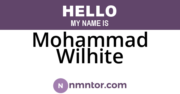 Mohammad Wilhite