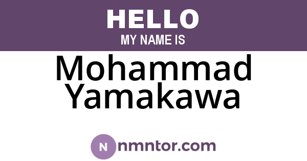 Mohammad Yamakawa