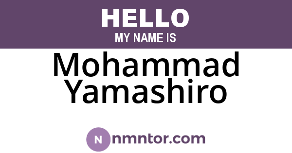 Mohammad Yamashiro