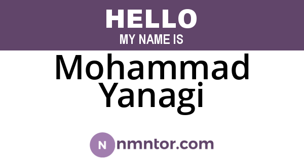 Mohammad Yanagi