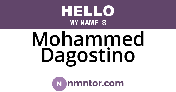 Mohammed Dagostino