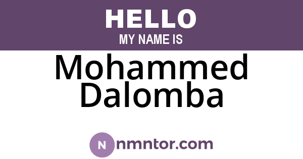 Mohammed Dalomba