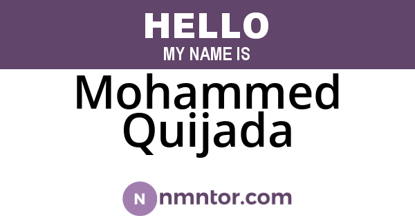 Mohammed Quijada