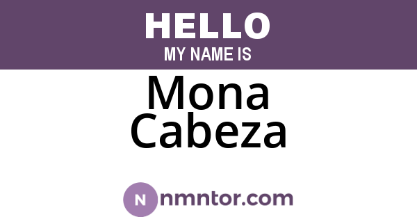 Mona Cabeza
