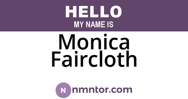 Monica Faircloth