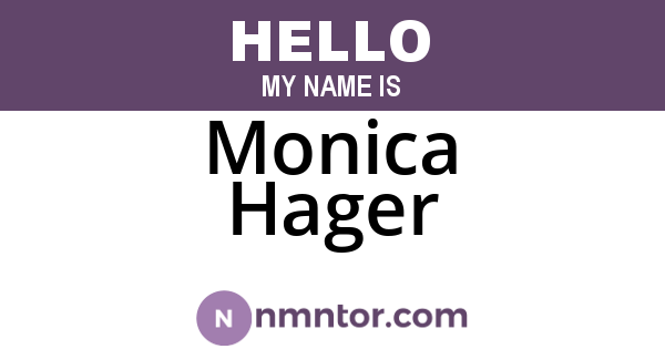 Monica Hager