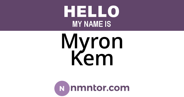 Myron Kem