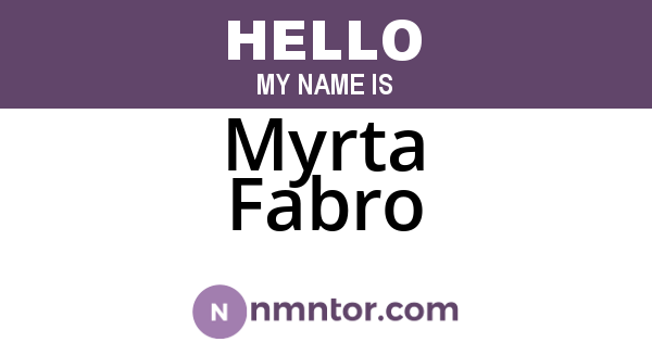 Myrta Fabro