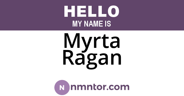 Myrta Ragan